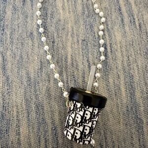 Dior. Tiny Black and White cup for Labubu